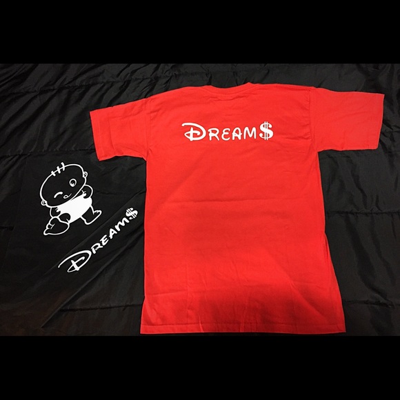 Filthy Dreams crew neck T-shirt (red) - Picture 2 of 2